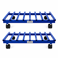 Heavy Duty Metal Plant Trolley with 360° Rotating Wheels